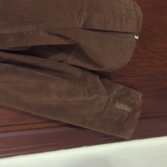 Lands' End Brown Corduroy Blazer Size 16 Petite - Picture 6 of 8